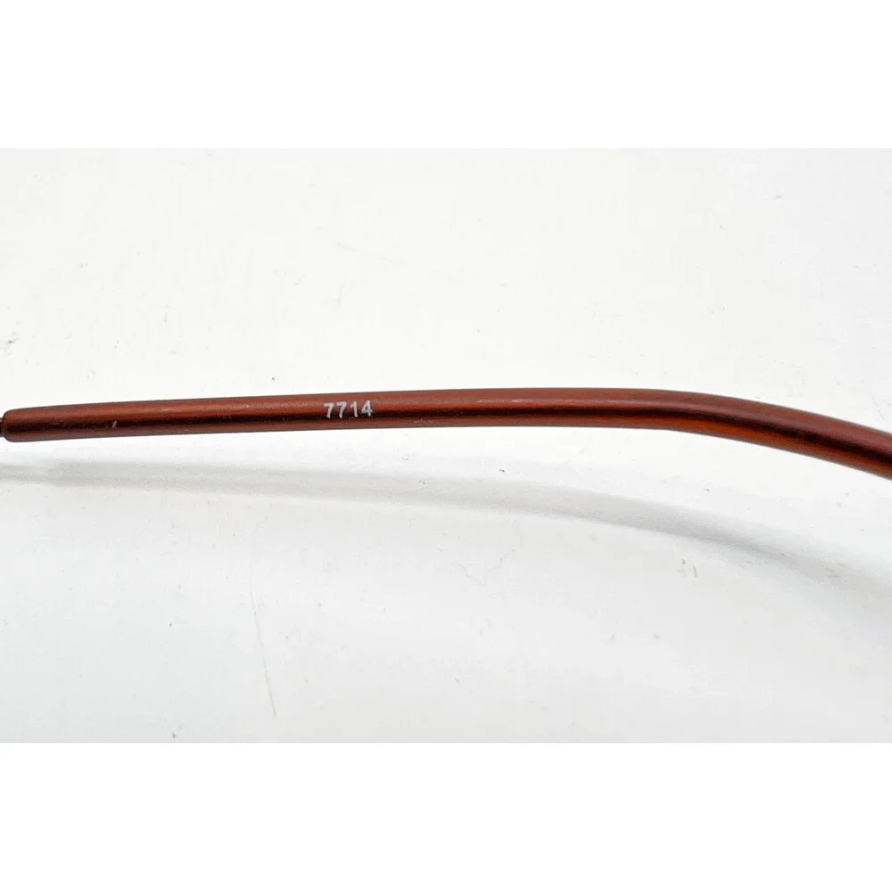 Unbranded Eyeglasses Women Burgundy Metal Oval Frame 42-20-135 7714 Small